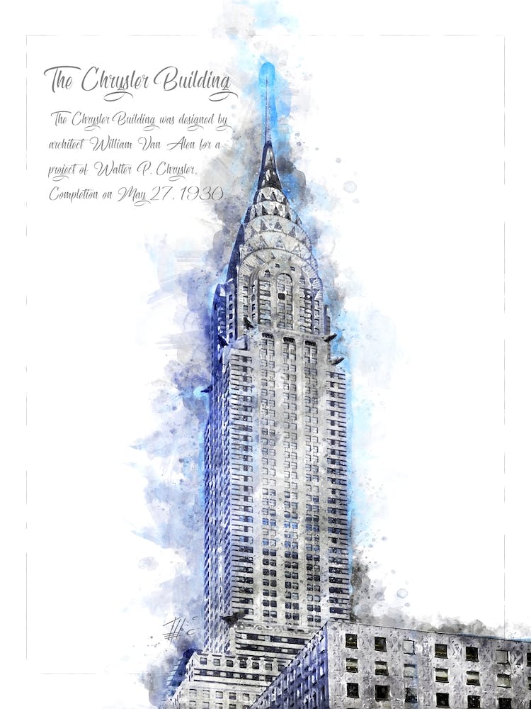 Chrysler Building, Watercolor