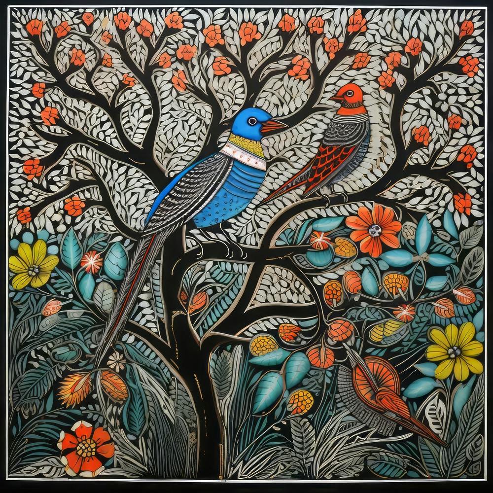 Vögel im Baum 1