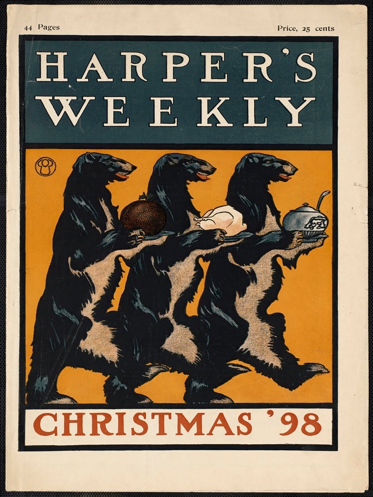 Harper's Weekly, Christmas 98, Edward Penfield