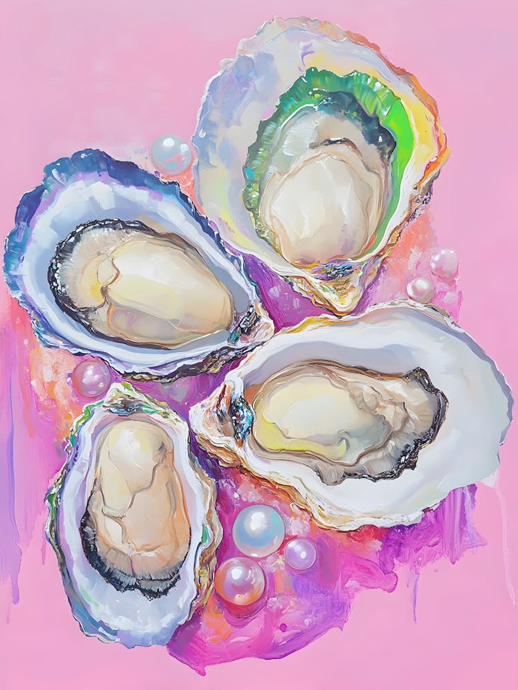 Oysters On Pink 2