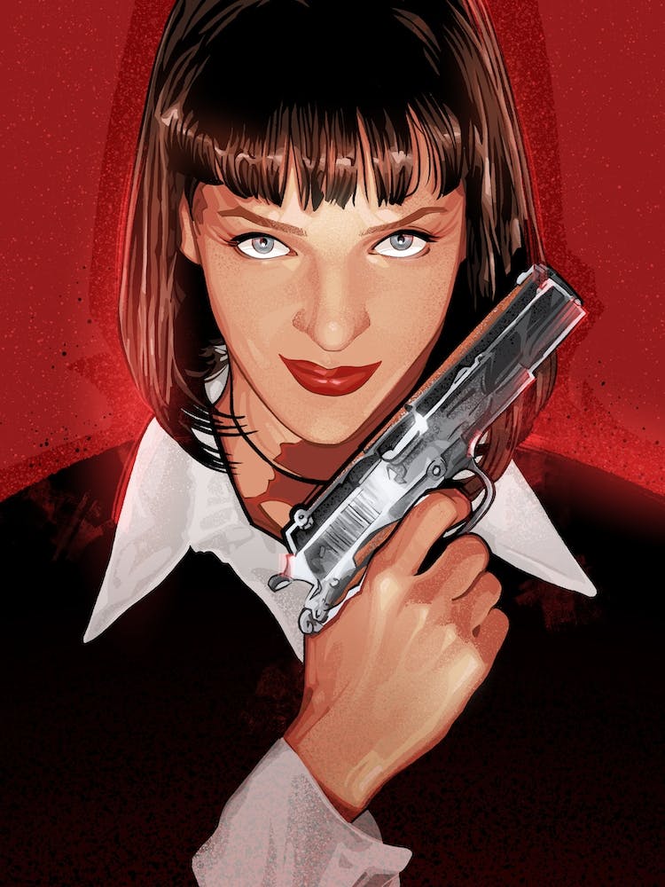 Pulp Fiction Tarantino Mia Gun II