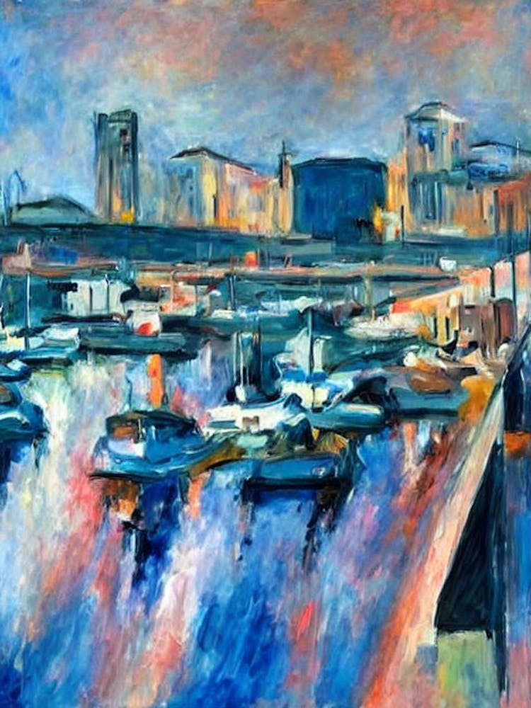 Port Of Bilbao Spain Abstract Block 2 harbour