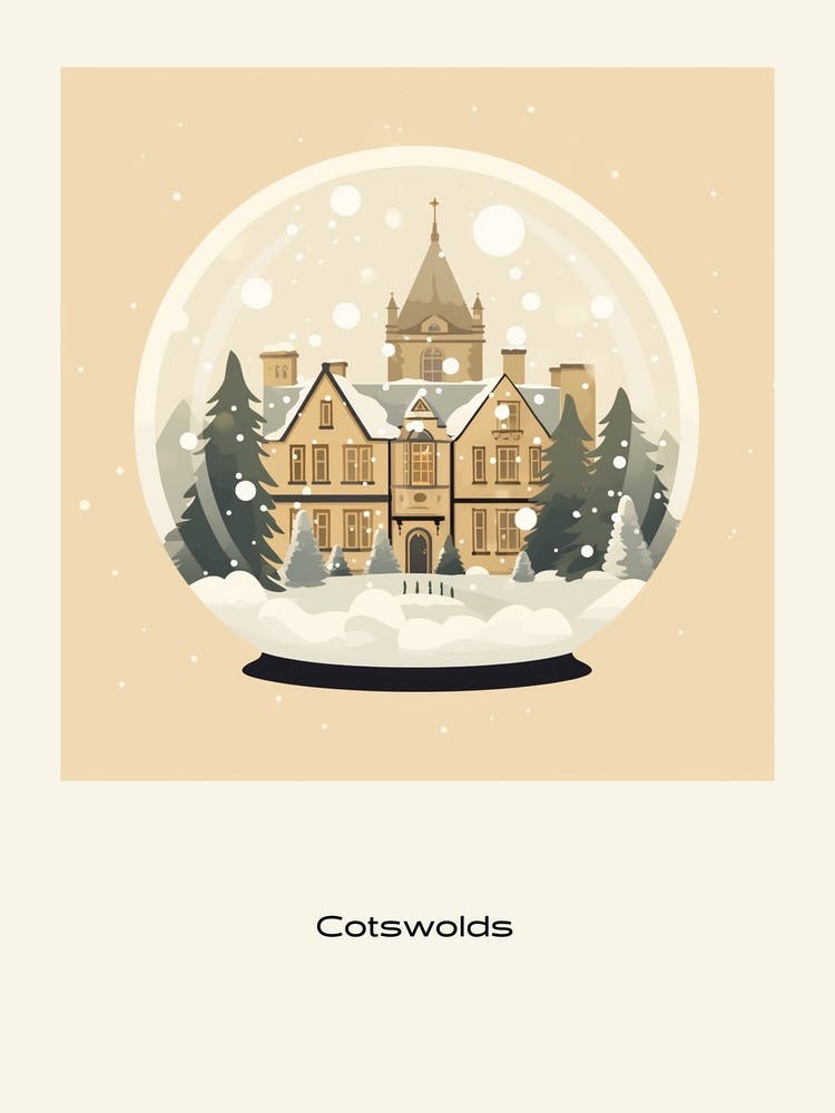 Cotswolds United Kingdom 1 Snowglobe Poster