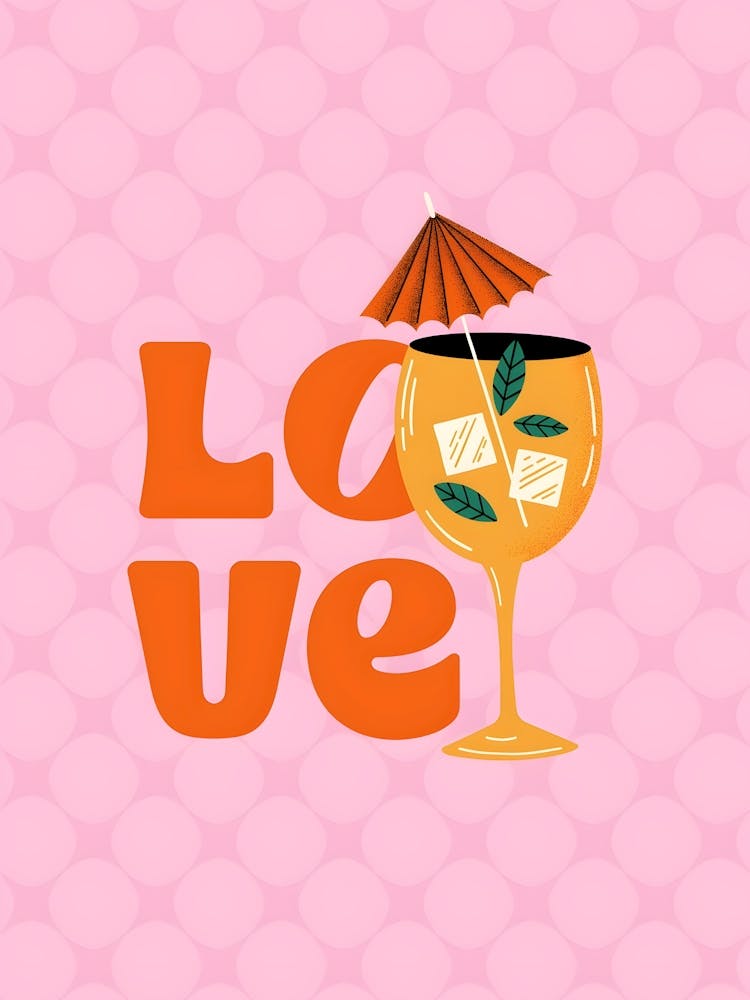 Love Drink With Umbrella