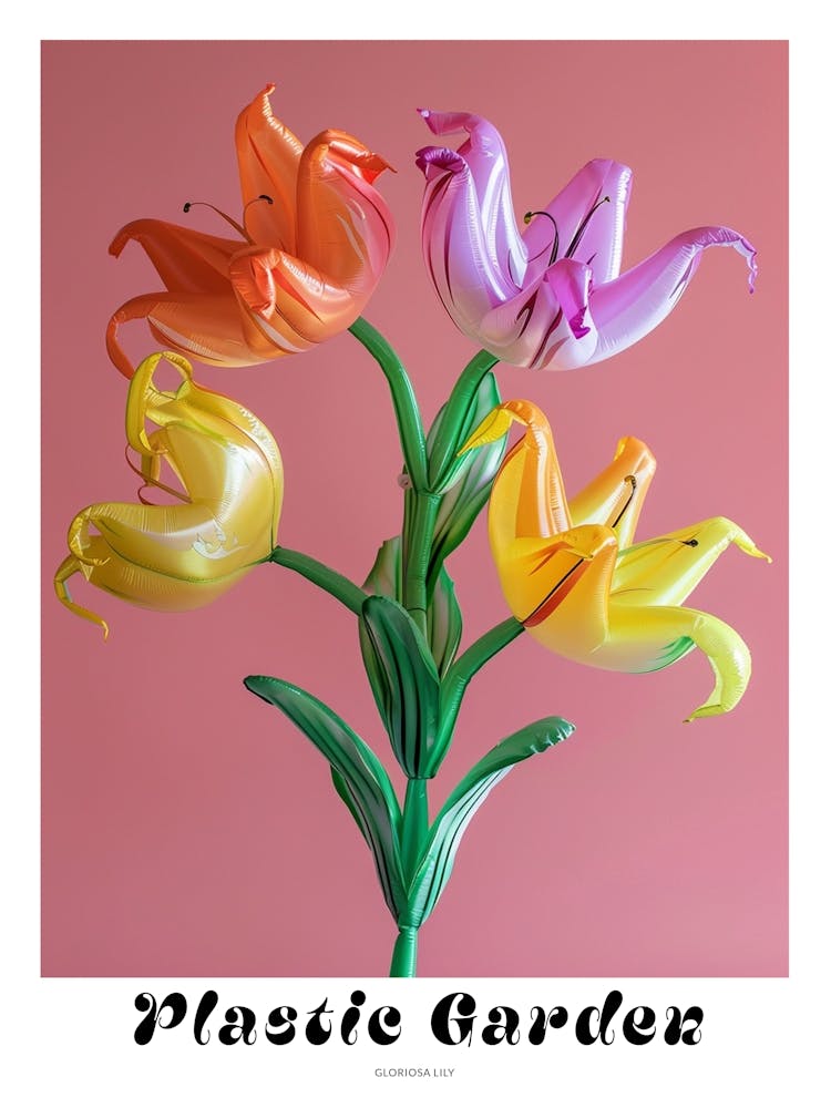 Dreamy Inflatable Flowers Poster Gloriosa Lily 1