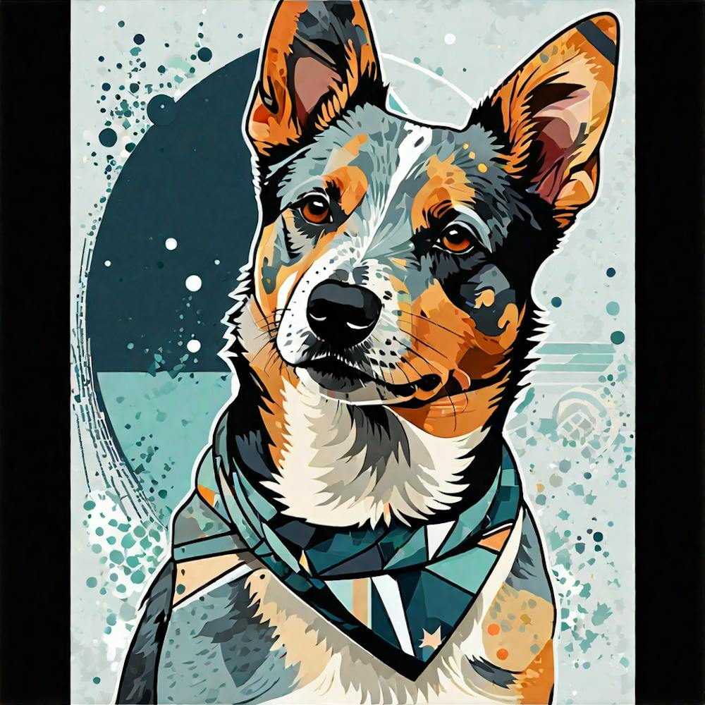Blue Heeler Sitting Pretty
