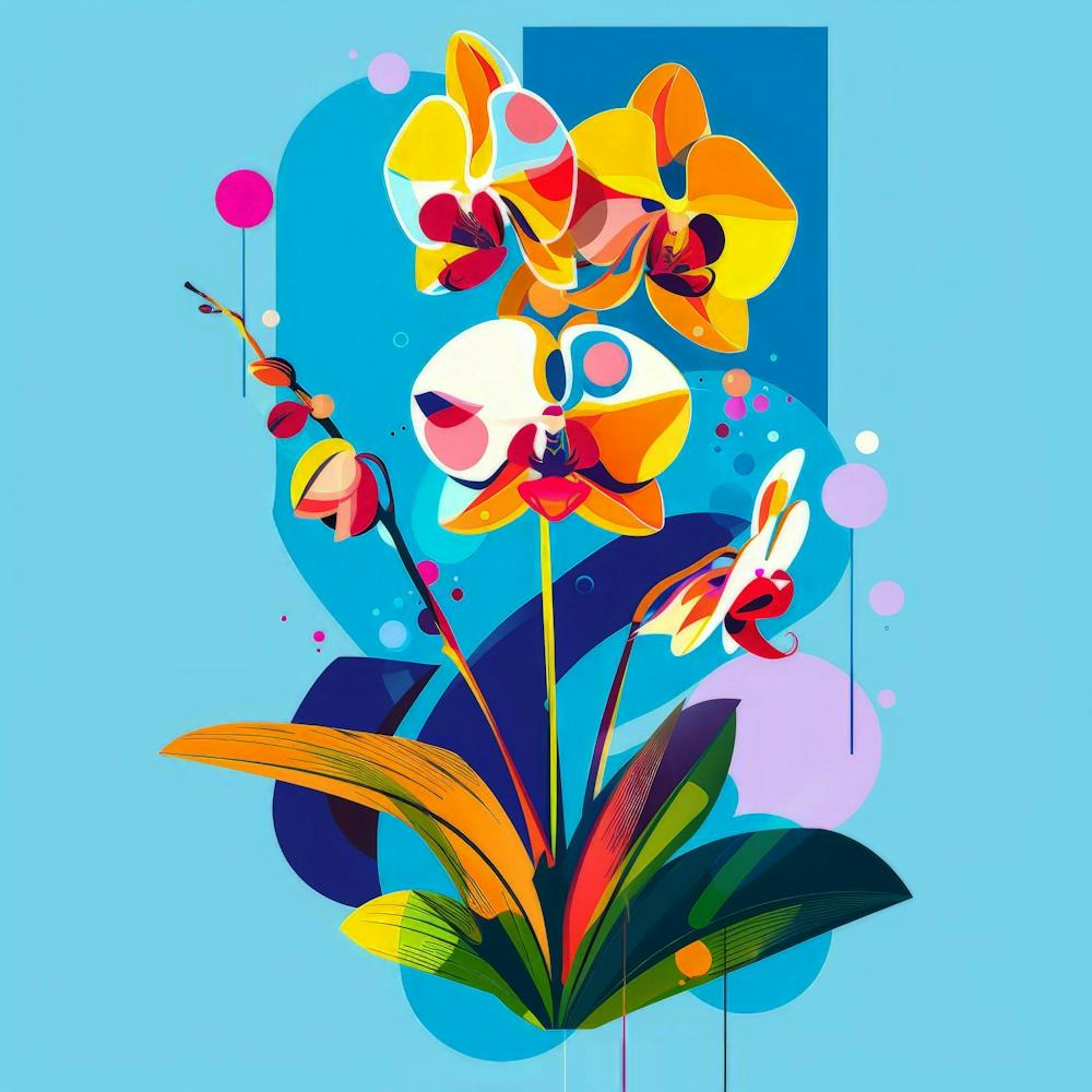 Abstract Orchids