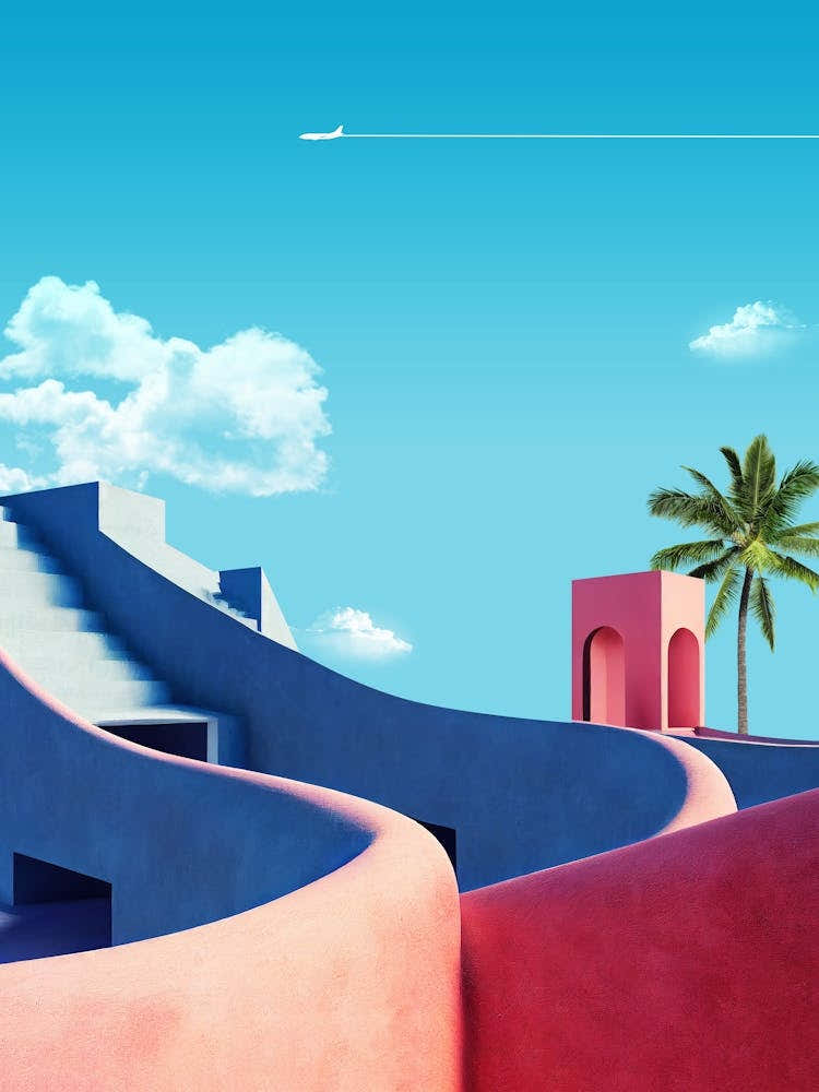 Santa Fe — Minimalistic travel posters, Boho travel art, aesthetic poster