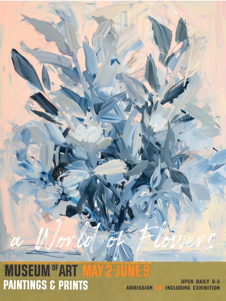 A World Of Flowers, Van Gogh Exhibition Bluebell 3
