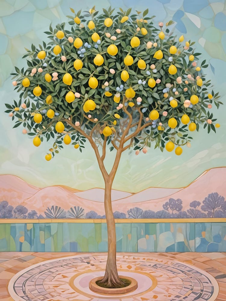 Pastel Lemon Tree