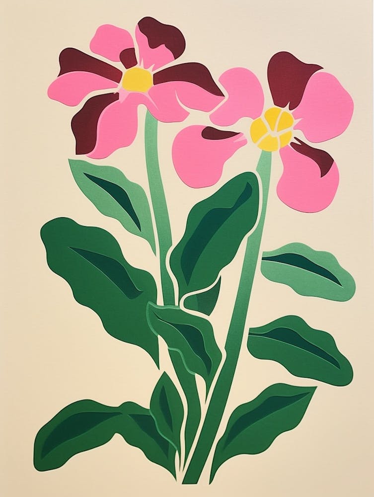 Cut Out Style Flower Art Orchid 4