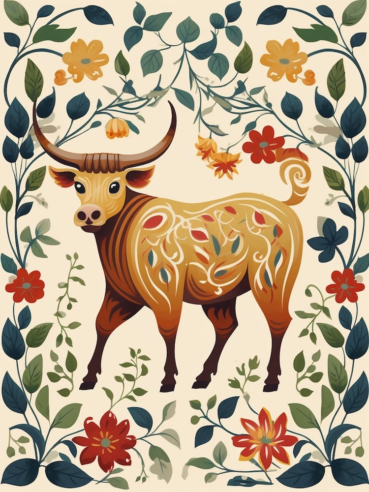 Floral Bull1