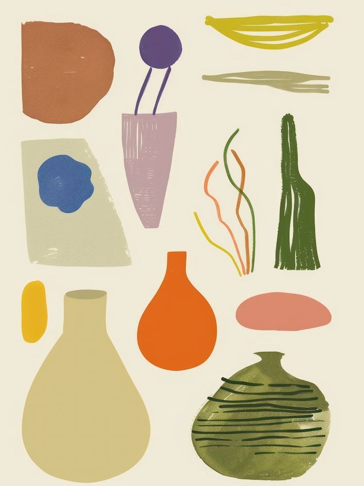 Abstract Objects Collection Flat Illustration 5