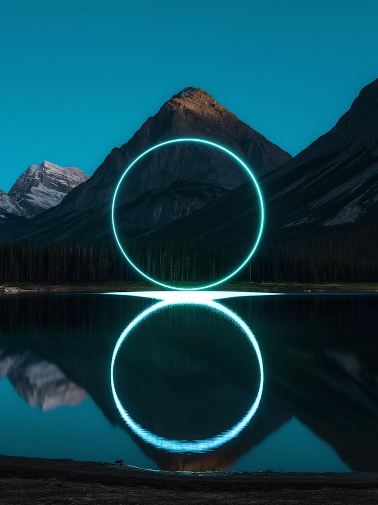 Lake Reflection Circles 1