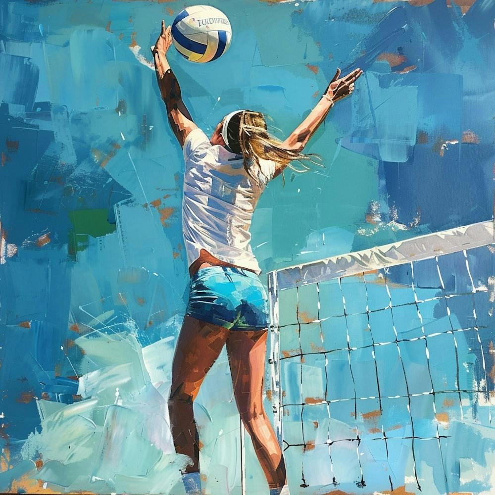 A Volleyball Spike Oil Painting Illustration 1718706264 4