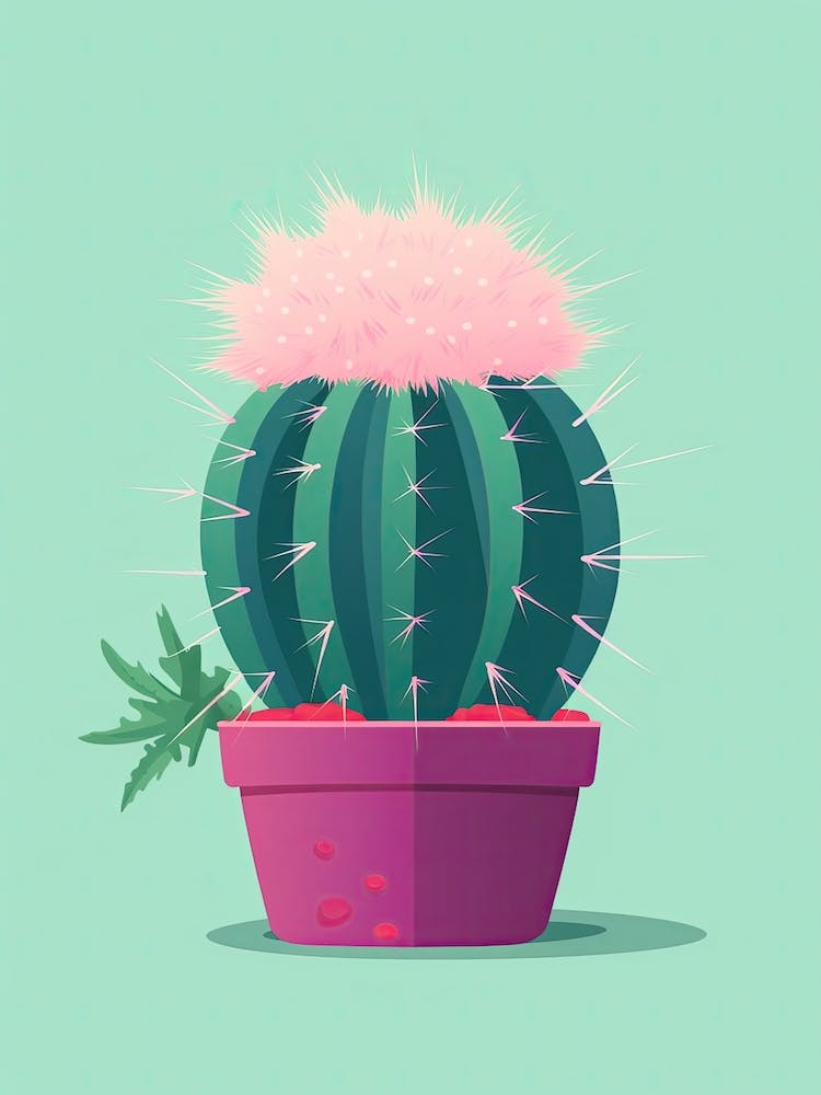Hedgehog Cactus Illustration 6