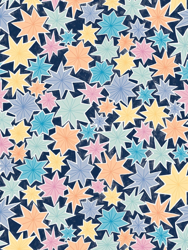 Starry Night - Pastel Navy