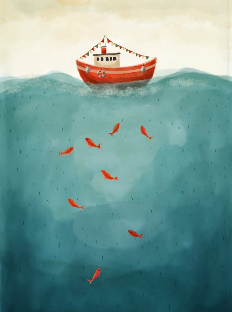 Small Red Boat