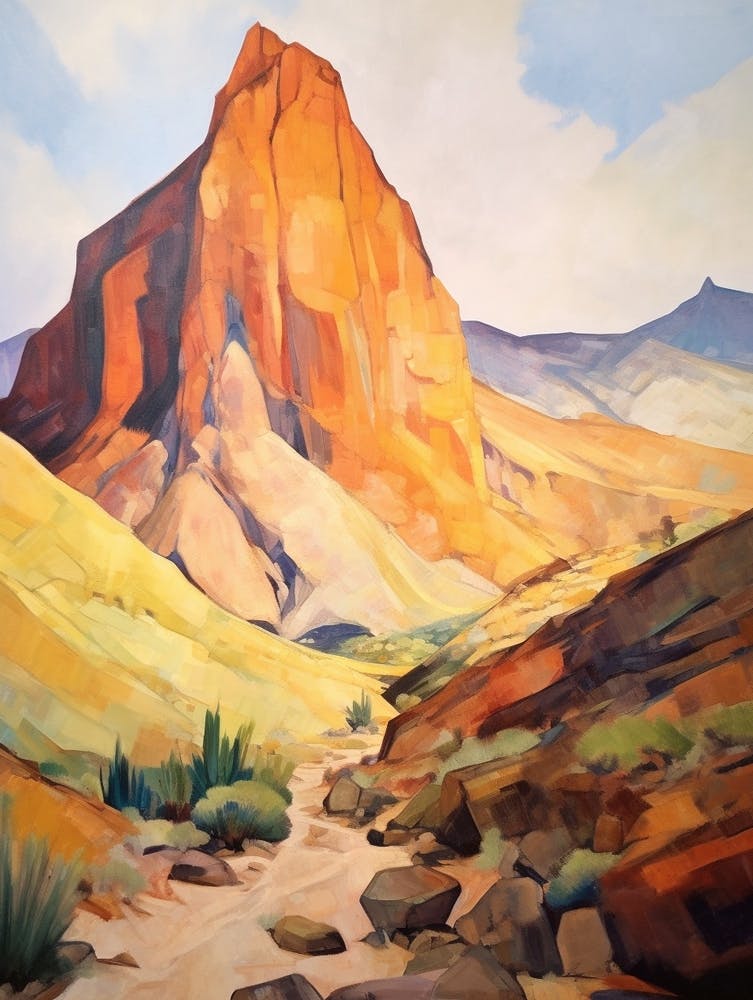 Mount Teide Spain 1 Mountain Painting