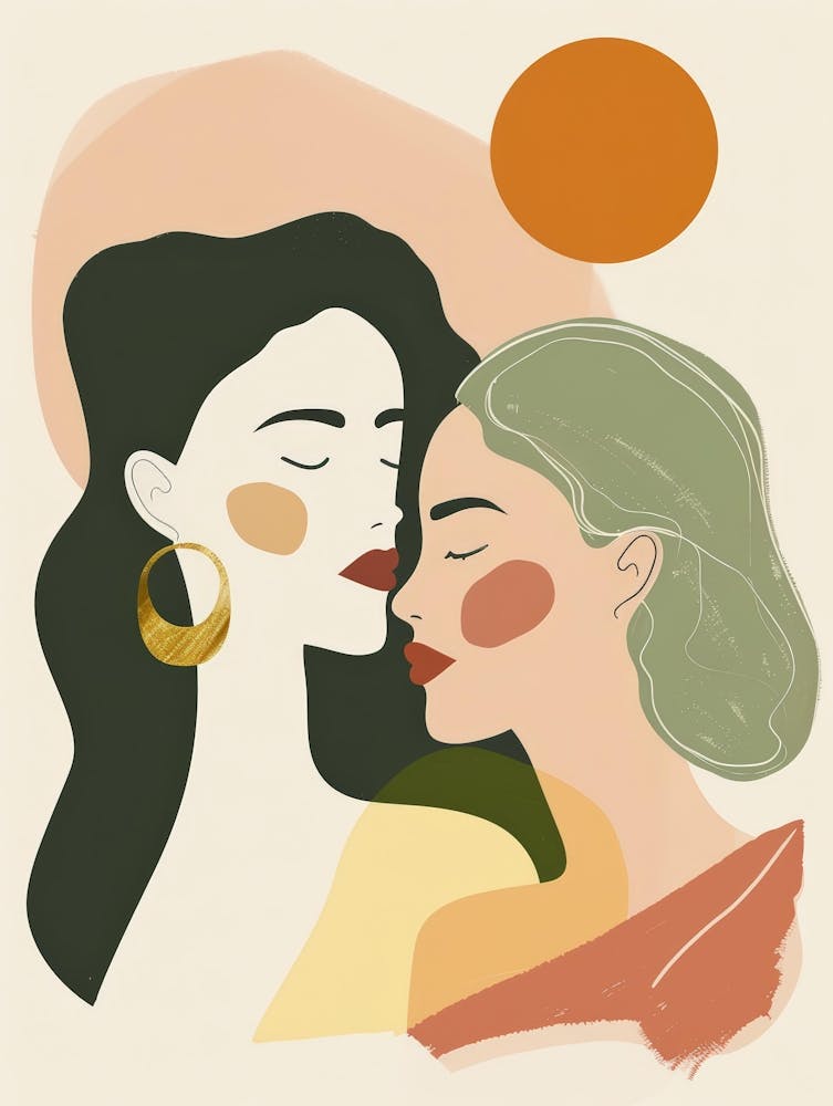 Two Women Kissing 10