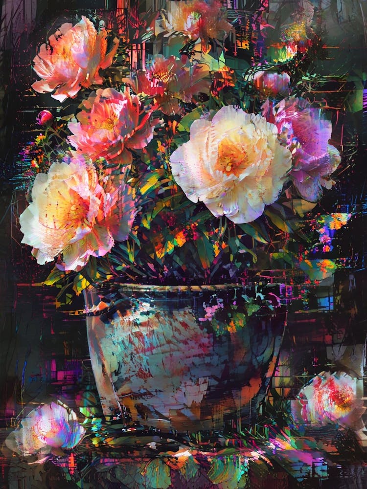 Roses dans un Pot