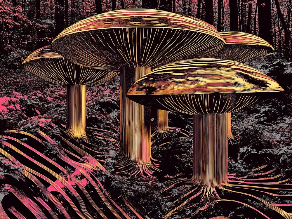 Mushrooms In The Forest 4