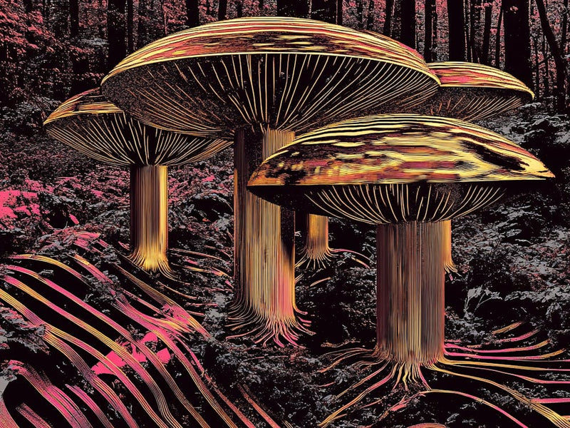 Mushrooms In The Forest 4
