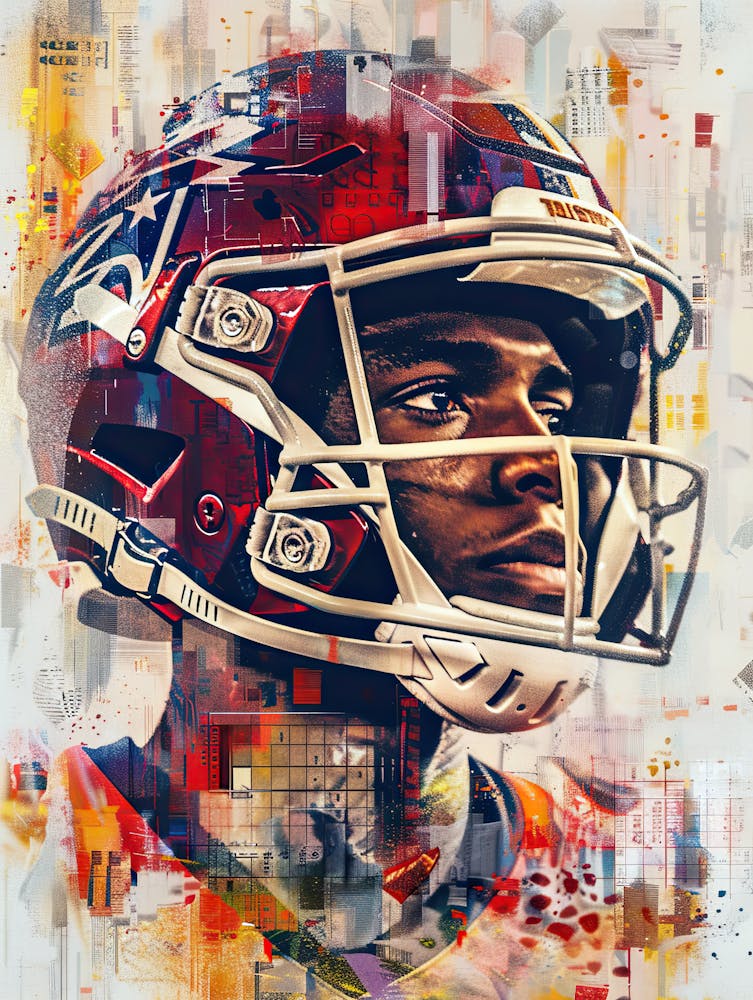 American Football Player Vintag Poster 9