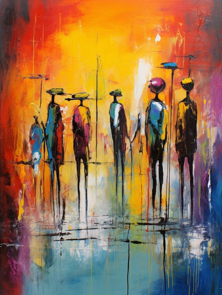 Penguin Abstract Expressionism 3