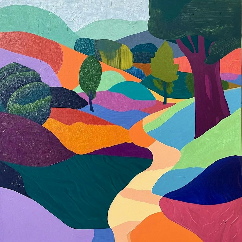 Colourful Abstract The New Forest England 1