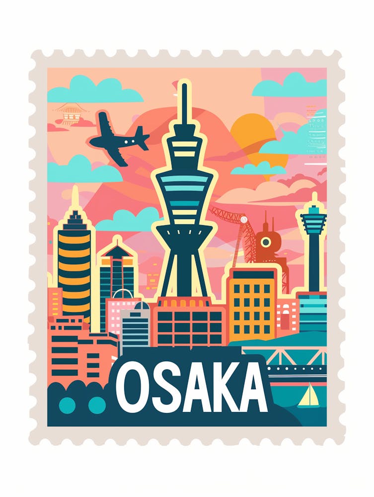 Osaka City Skyline