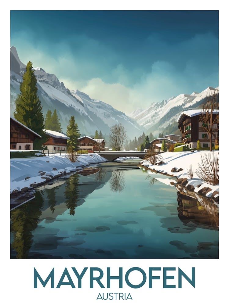 Affiche de voyage Mayrhofen