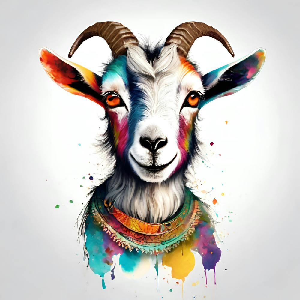 Cute Goat Portrait 1