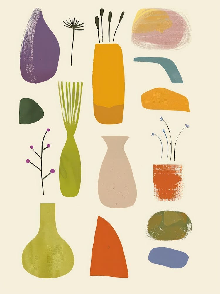 Cute Objects Abstract Illustration 12