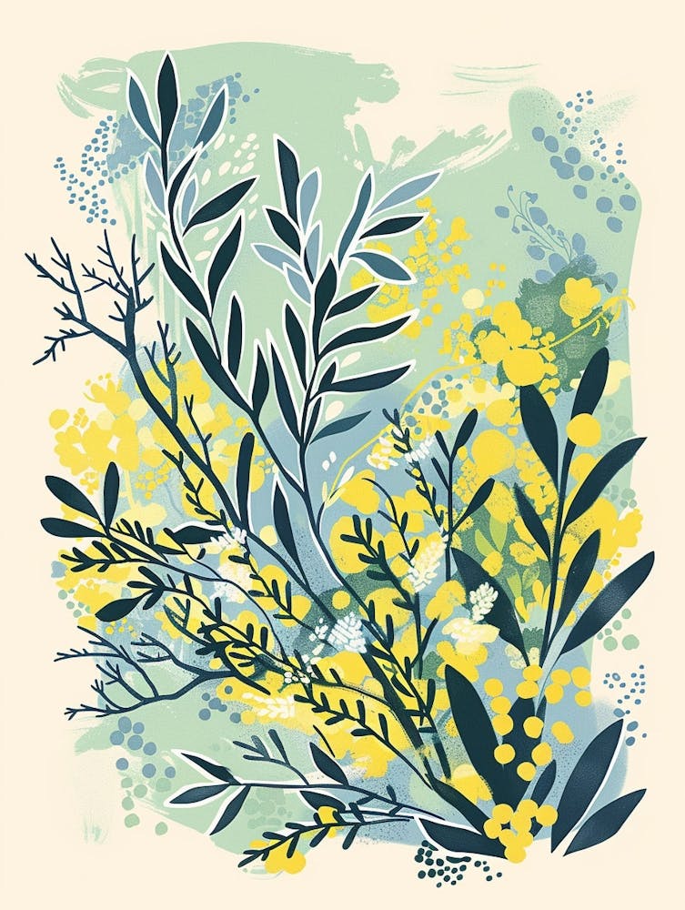 Juniper Tree Flat Illustration 3