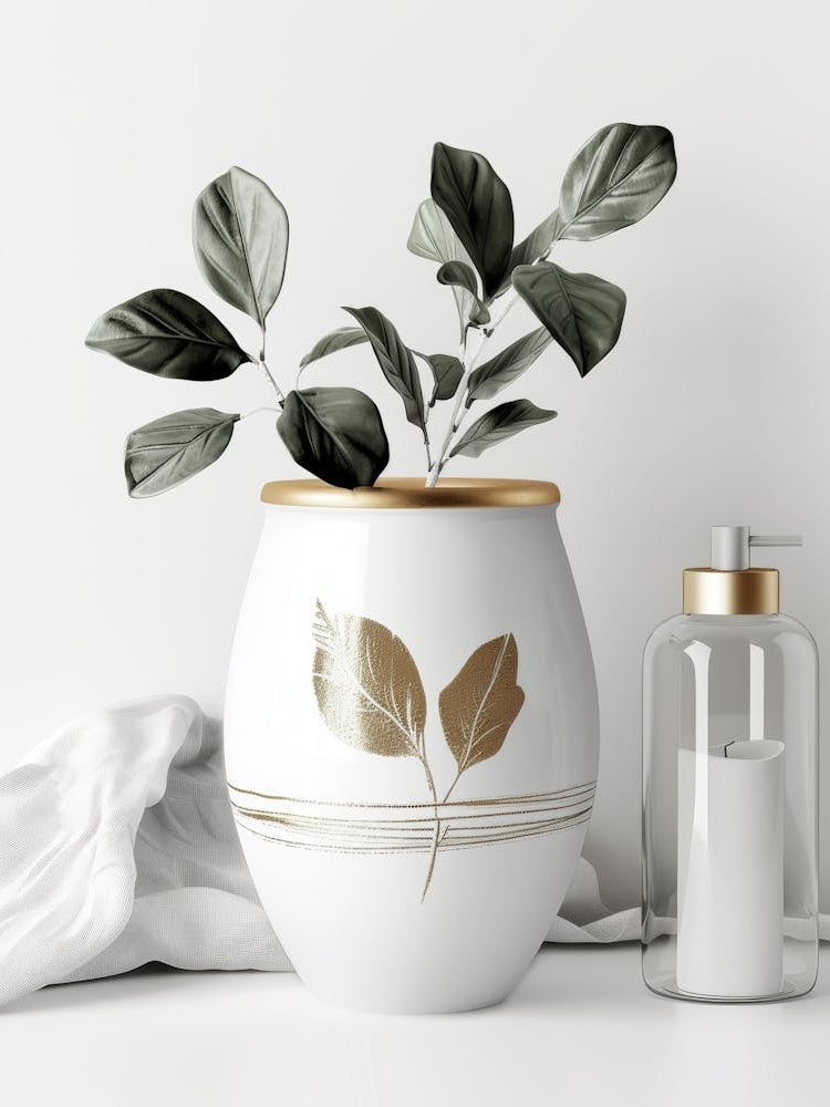 Gold Leaf Planter