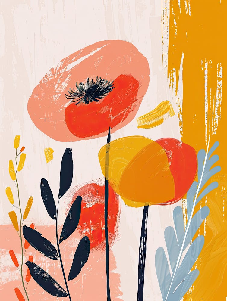Poppies,Boho