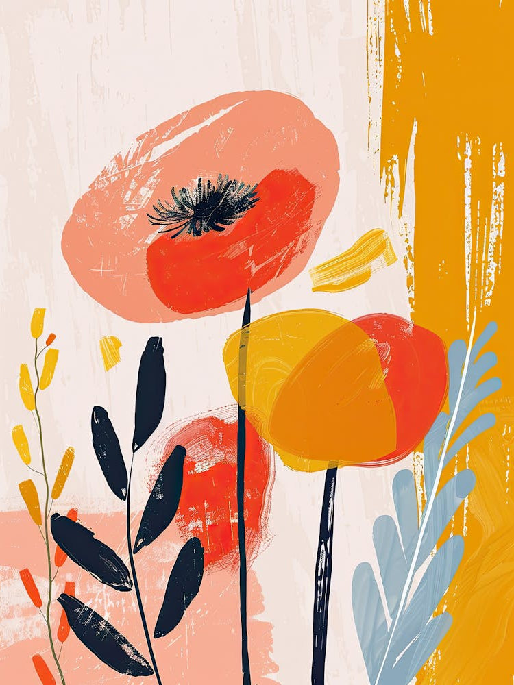 Poppies,Boho