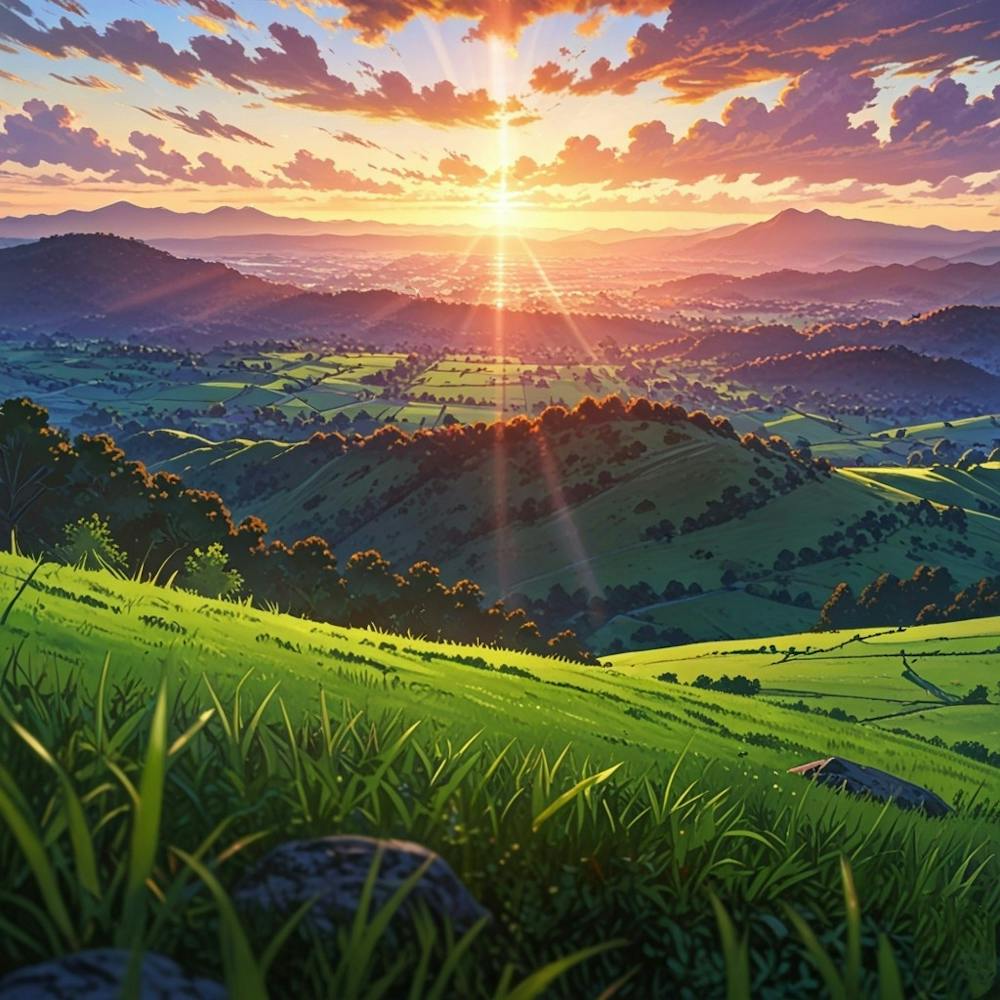 Sunset In The Countryside 2