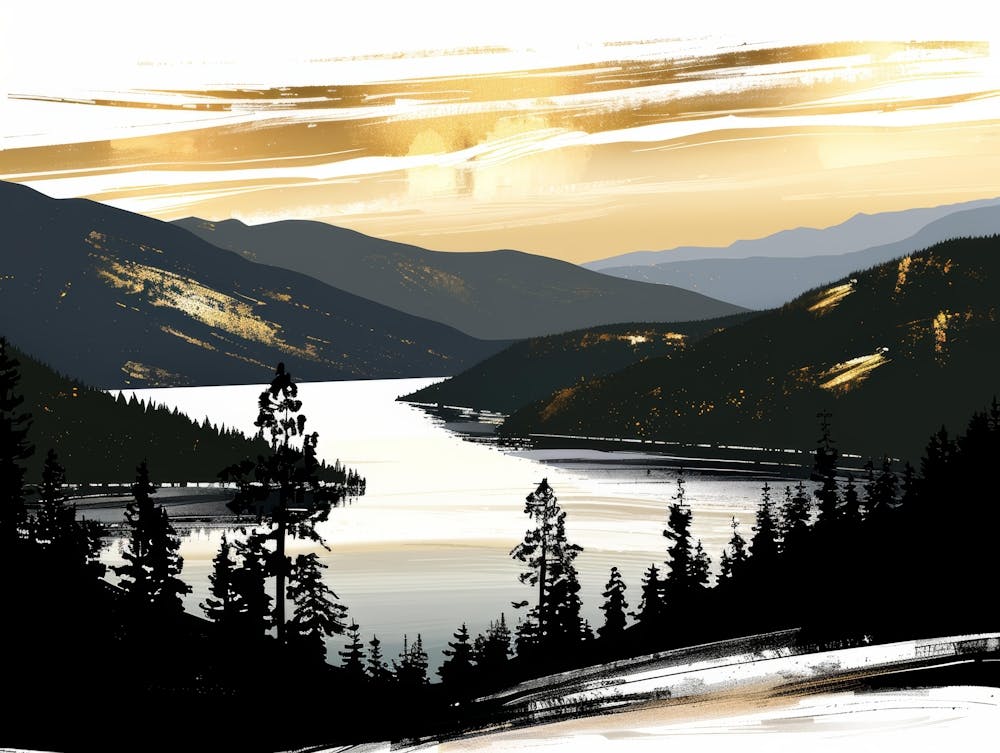 Sunset In The Mountains 88