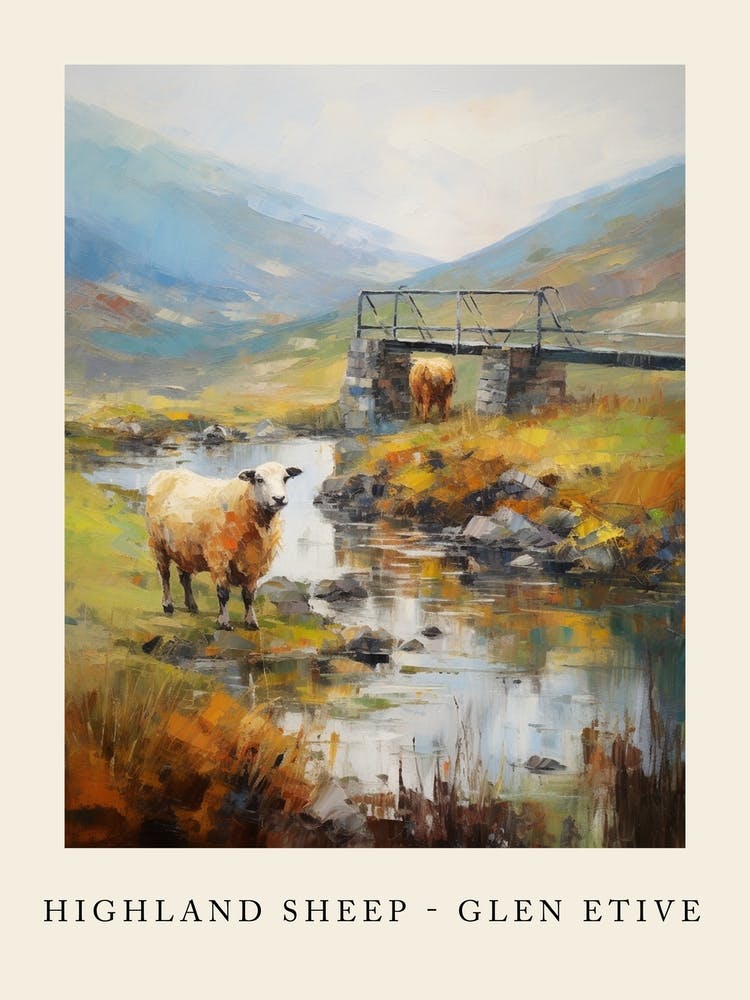 Highland Sheep   Glen Etive
