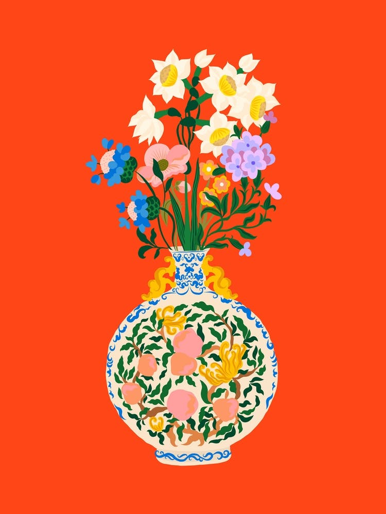 Peachy Flower Bouquet