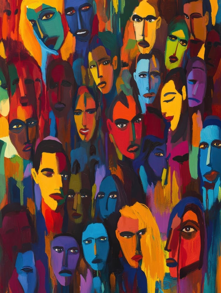 Crowd Of Faces