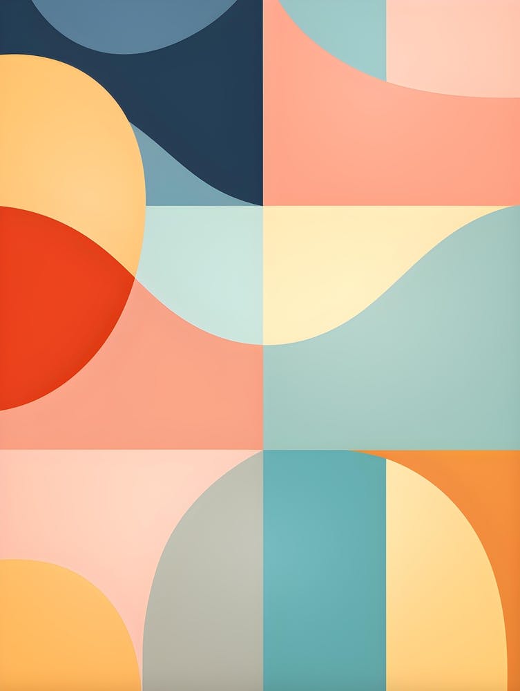Abstract Pattern in Pastel Colors 3