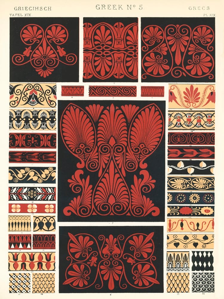 Vintage Pattern Illustration, Owen Jones
