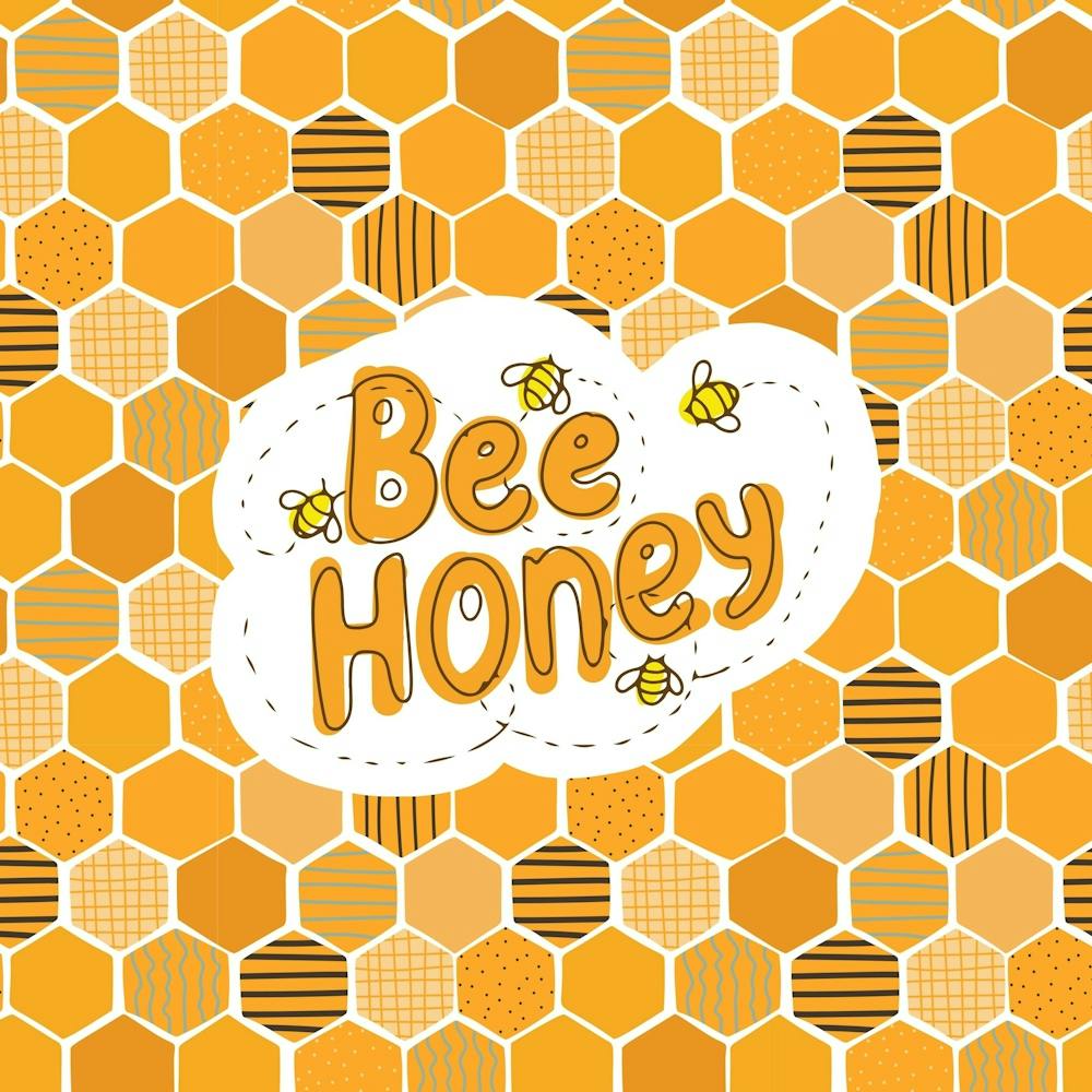 Bee Honey Honeycomb Hexagon