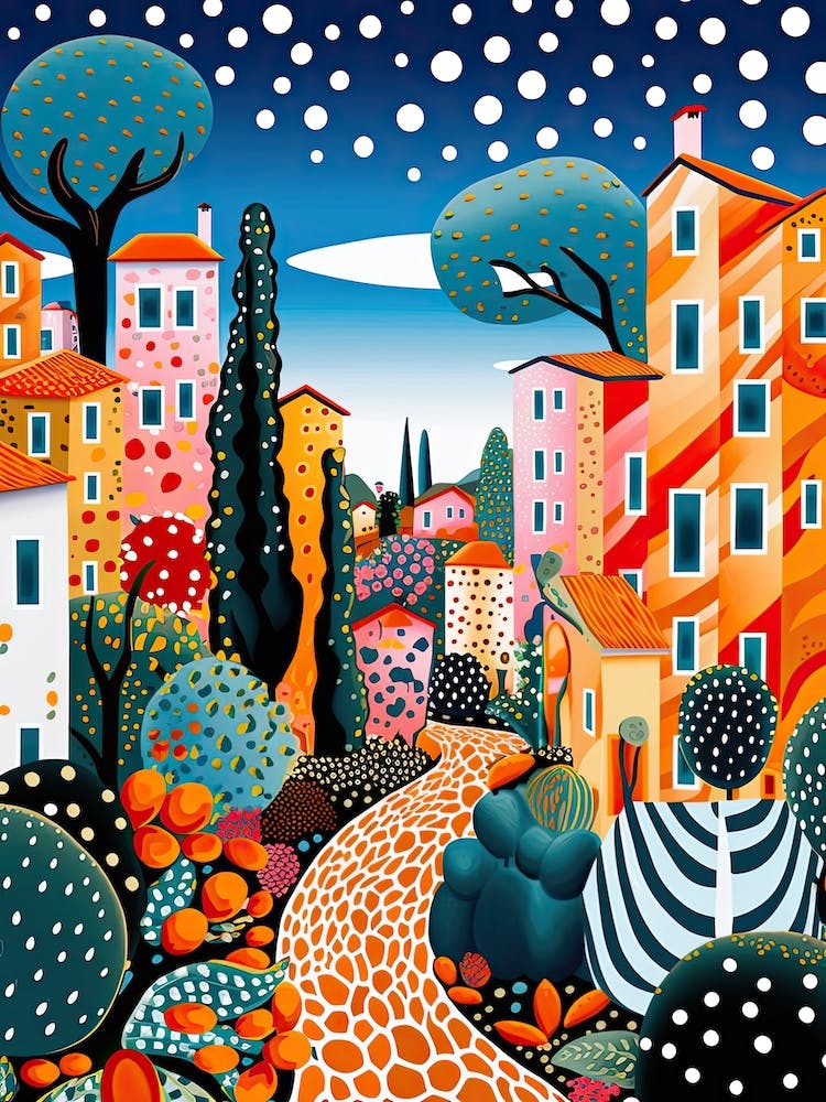 Sanremo, Italy, Illustration In The Style Of Pop Art 2