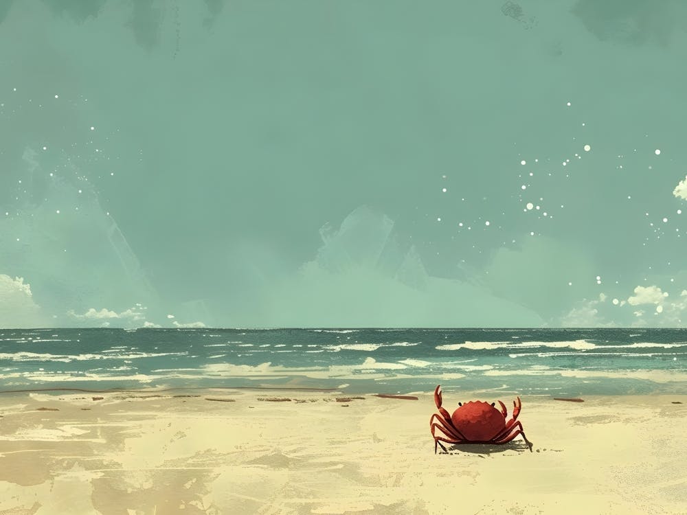 Crab On The Beach 1