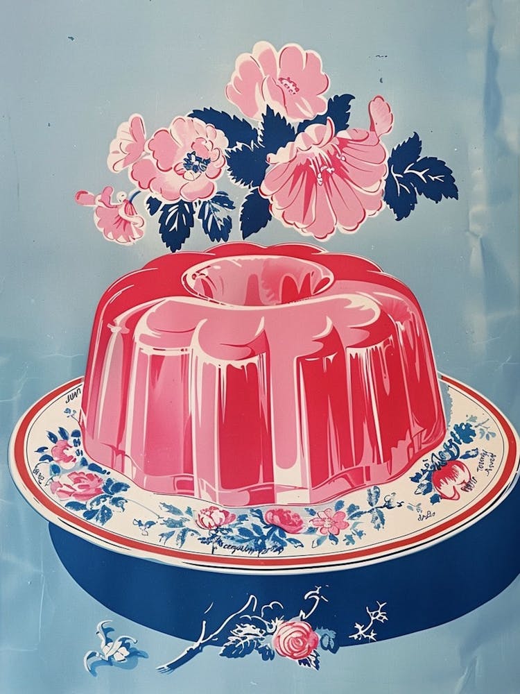 Pastel Pink Jelly Vintage Cookbook Inspired 1