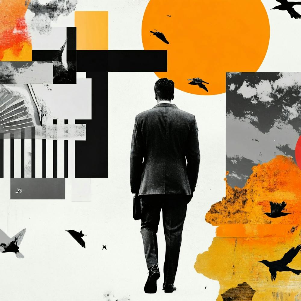 Businessman With Birds